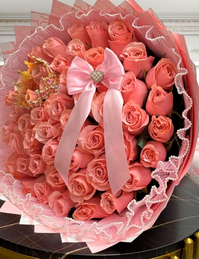 50 rosas con accesorio 180$